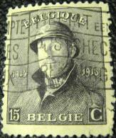 Belgium 1919 King Albert I 15c - Used - 1919-1920  Cascos De Trinchera