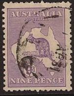 AUSTRALIA 1929 9d Violet Roo U SG 108 QF113 - Used Stamps