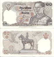 Thailand P98, 10 Baht, Rama IX / Mounted King Rama V Chulalongkorn The Great - Tailandia