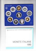 ITALIA  1985 -  Manzoni  10 Monete - Fondo Specchio In Astuccio Orignale - Commemorative