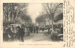 78 CHATOU AU MARCHE PERSPECTIVE DE L'AVENUE DE BRIMONT - Chatou