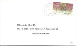 CARTA 1999 ETIQUETA STªMªDEL PUERTO - Storia Postale