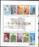 Belgique 2003 Michel Feuille Complet 3233 - 3242 Neuf ** Cote (2008) 13.00 Euro Tourisme Villes Historiques - 2002-… (€)