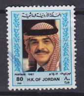 Jordan 1987 Mi. 1372      80 F King König Hussein - Giordania