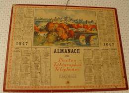 Almanach Des PTT, Oise, Année 1947, Ref Perso 517 - Grand Format : 1941-60