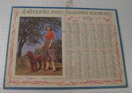 Almanach Des PTT, Indre Et Loire, Année 1956, Ref Perso 536 - Big : 1941-60