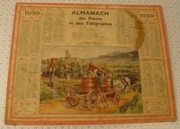 Almanach Des PTT, Année 1939, Ref Perso 528 - Grossformat : 1921-40