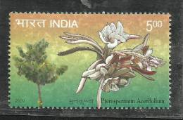 INDIA, 2009, Pterospermum Acerifolium, "Muchkunda",  Flower, (Bayer Tree), MNH,(**) - Ungebraucht
