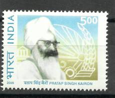 INDIA, 2005, Sardar Pratap Singh Kairon ,(Architect Of Modern Punjab),And Symbols Of Development, MNH,(**) - Unused Stamps