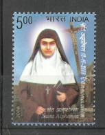 INDIA, 2008, Canonisation Of Saint Alphonsa Muttathupadathu, MNH, (**) - Neufs