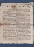LE PUBLICISTE 17 NIVOSE AN VIII - ESPAGNE - INSTITUT NATIONAL - CONSULAT - TRIBUNAT - BENJAMIN CONSTANT - 1800 - 1849