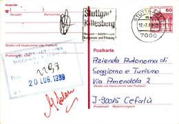 STUTTGART /  CEFALU' (Italy)  - Card_ Cartolina - Covers & Documents