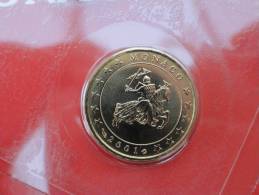 2001 - 10 Centimes Euro Monaco - Scellée Du Coffret BU - Monaco