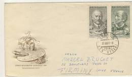 FDC TCHECOSLOVAQUIE 1961 # PEINTRE # UPRKA  MOSNA - FDC