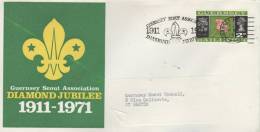 GUERNSEY  Scout Association Diamond Jubilee 1911/1971  11/09/71 - Zonder Classificatie