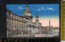D2797 Roma - Piazza Navona - Ediz. E.V.R. - Cartolina Illustrata - Orte & Plätze