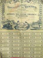 Compagnie Générale De Traction/Action De 100 Francs Au Porteur /PARIS/1897        ACT35 - Trasporti