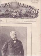 Revue Ancienne 1886 "l'Univers Illustré"N°1610 Avec Le Roi De Birmanie - Zeitschriften - Vor 1900