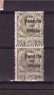 ITALY - VENEZIA GIULIA  1918-19 Overprinted  Sassone Cat N° 26 Very Fine MNH  Toned Gum - Venezia Giuliana