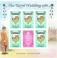 Barbuda 1981 Royal Wedding Issue Omnibus 50c Sheet MNH - Barbuda (...-1981)