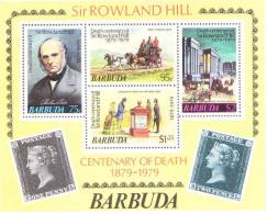 Barbuda 1979 Sir Rowland Hill Stamp S/S MNH - Barbuda (...-1981)