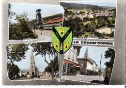 LA GRAND COMBE 30 Gard Vue Générale Carte Multivues Avec Mines RICARD Charbon Houille - La Grand-Combe
