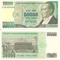 Turkey P204, 50,000 Lira, Ataturk / Statute - Turquie