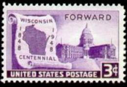 USA 1948 Scott 957, Wisconsin Statehood Centenary, MNH (**) - Ungebraucht