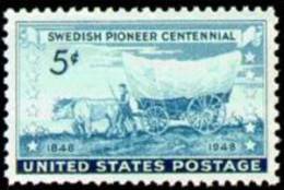 USA 1948 Scott 958, Swedish Pioneer Issue, MH (*) - Nuevos