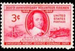USA 1948 Scott 971, Volunteer Firemen Issue, MH (*) - Unused Stamps