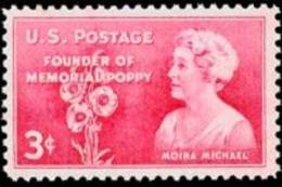 USA 1948 Scott 977, Moina Michael Issue, MH (*) - Nuovi