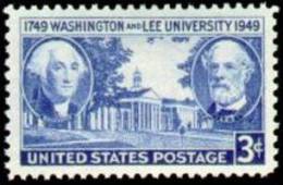 USA 1949 Scott 982, Washington And Lee University Issue, MH (*) - Nuovi