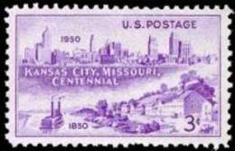 USA 1950 Scott 994, Kansas City, Missouri, Issue, MNH (**) - Unused Stamps