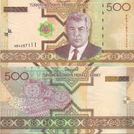 Turkmenistan P19, 500 Manat,2005, Niyazov / Local Jewelry $5CV - Turkmenistan