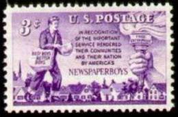 USA 1952 Scott 1015, Newspaper Boys Issue, MNH (**) - Nuovi