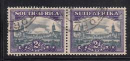 South Africa Used Scott #55 2p Government Buildings, Pretoria Horizontal Pair - Oblitérés