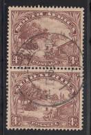 South Africa Used Scott #41 4p Native Kraal Vertical Pair - Oblitérés