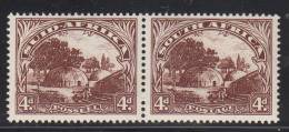 South Africa MH Scott #58 4p Native Kraal Horizontal Pair - Nuovi