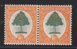 South Africa MH Scott #25 6p Orange Tree Horizontal Pair - Nuevos