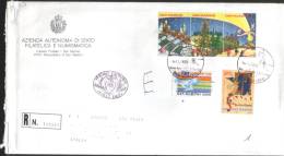 San Marino 1995 FDC Natale +Servizio Postacelere EMS+Neri Da Rimini  Complete Set - Usati