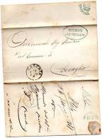 1881 LETTERA CON ANNULLO CASERTA   + 12 REGGIMENTO CAVALLERIA PIACENZA - Dienstzegels