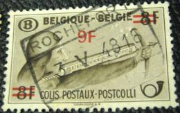 Belgium 1948 Archer Railway Parcel Stamp 8f Surch 9f - Used - Otros & Sin Clasificación