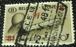 Belgium 1948 Archer Railway Parcel Stamp 8f Surch 9f - Used - Other & Unclassified