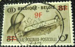 Belgium 1948 Archer Railway Parcel Stamp 8f Surch 9f - Used - Altri & Non Classificati
