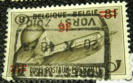Belgium 1948 Archer Railway Parcel Stamp 8f Surch 9f - Used - Otros & Sin Clasificación
