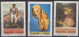 Brazil 1980- Mi 1785-87 - Art  Painting - MNH - Neufs