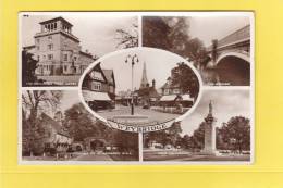 CPA - WEYBRIDGE - The Quadrant - The Oatlands Park Hotel - The Bridge - War Memorial - Entrance To St Georges Hill - Surrey