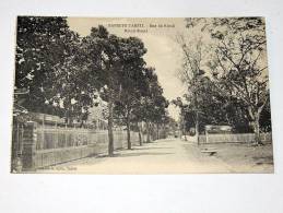 Carte Postale Ancienne : TAHITI : PAPEETE : Rue De Rivoli - Polynésie Française