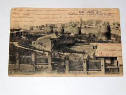 Carte Postale Ancienne : BACOU : Le Quartier Fortifié De Bacou Avec Timbre - Azerbaigian