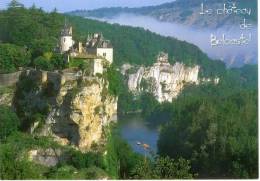 46 Lacave Le Château De Belcastel  Sur Falaises Dominant L'Ouysse Et La Dordogne Plus De 50m  TBE - Lacave